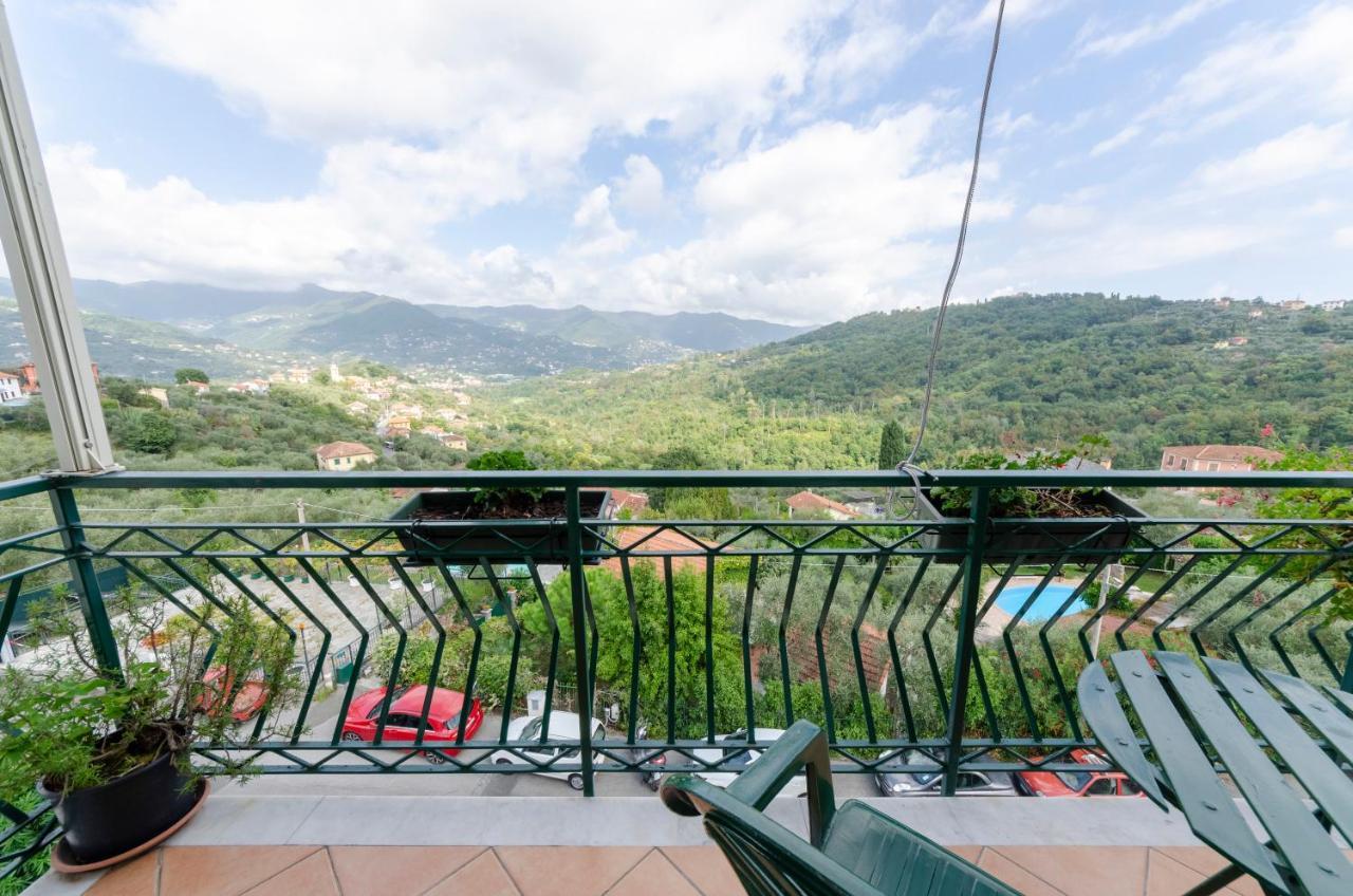 Ca' Do Pescou, Charming 2,Bedroom Apartment With Stunning Hill Views Overlooking The Greenery Rapallo Exterior foto